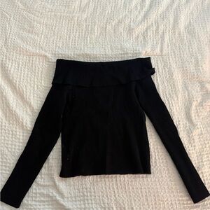 DISSH Black Off-Shoulder Tunic